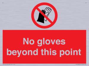 No gloves beyond this point